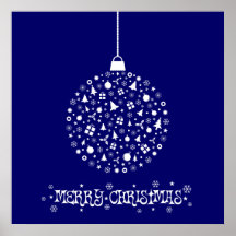 Diseño estilizado adaptable del navidad posters
