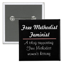 Diseño feminista metodista libre del botón 2 pin