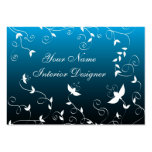 Diseño floral artístico tarjeta personal