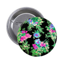 Diseño floral colorido impresionante pin