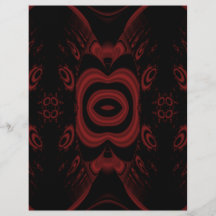 Diseño floral de color rojo oscuro y negro gótico flyer a todo color