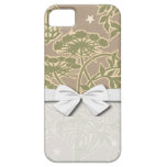 diseño floral de la naturaleza neutral del nouveau iPhone 5 protector