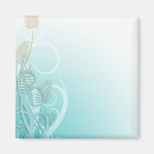 diseño floral de la planta suave preciosa del hele iman