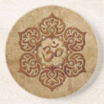Diseño floral de piedra de Aum Posavaso Para Bebida