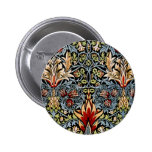 Diseño floral de William Morris Snakeshead Pin