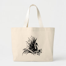 Diseño floral del remolino del chino bolsa