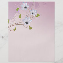 diseño floral del trionum elegante del hibisco flyer personalizado