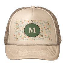 Diseño floral delicado gorra