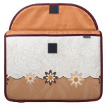 Diseño floral elegante 2 fundas para macbooks 