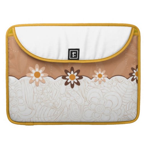 Diseño floral elegante funda para macbooks
