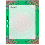 Diseño floral espiral del arco iris - fondo verde