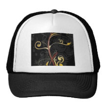 Diseño floral hermoso de los remolinos de Darck Gorros