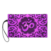Diseño floral púrpura de Aum