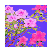 DISEÑO FLORAL ROSADO DEL JARDÍN, LONA DE ARTE DEL  LONA ENVUELTA PARA GALERIAS