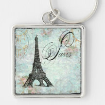 Diseño francés de Eiffel del viaje del La de París Llavero