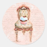 Diseño francés del Victorian de la magdalena de la Etiquetas Redondas