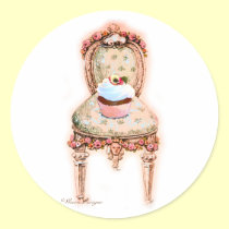Diseño francés del Victorian de la magdalena de la pegatinas
