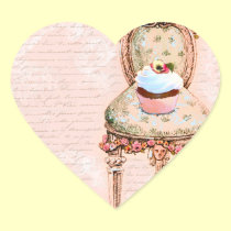 Diseño francés del Victorian de la magdalena de la pegatinas