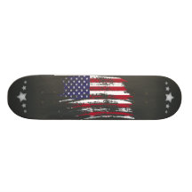 Diseño fresco de la bandera americana tablas de skate