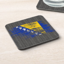 Diseño fresco de la bandera de Herzegovian Posavasos De Bebida