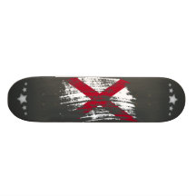 Diseño fresco de la bandera del Alabaman Tablas De Skate