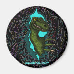 Diseño fresco del imán del dinosaurio del velocira