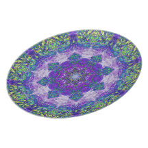 Diseño geométrico abstracto platos para fiestas