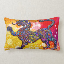 Diseño geométrico manchado real del leopardo almohada