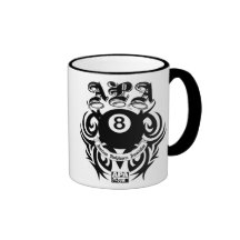 Diseño gótico de la bola de APA 8 Taza