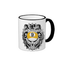 Diseño gótico de la bola de APA 9 Tazas