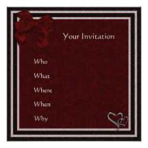 Diseño gótico oscuro invitaciones personalizada