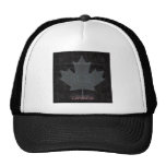 Diseño gris y negro de la bandera de la hoja de ar gorra