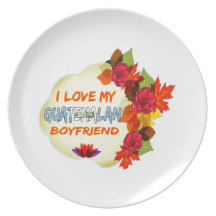 Diseño guatemalteco del novio platos