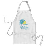 Diseño hawaiano tropical de la hawaiana delantal