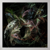 Diseño hermoso del fractal impresiones