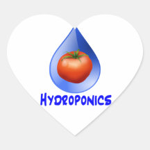 Diseño hidropónico del texto azul azul de la gota  pegatina corazon