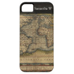Diseño histórico del atlas del mapa del mundo del  iPhone 5 Case-Mate funda