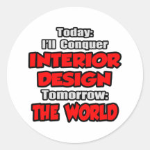 Diseño hoy interior… mañana pegatina redonda
