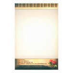diseño inmóvil del piano musical del vintage papeleria de diseño