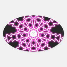 Diseño innovador calcomania de óval