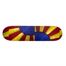 Diseño interior colorido de ballo inflado del aire tabla de patinar