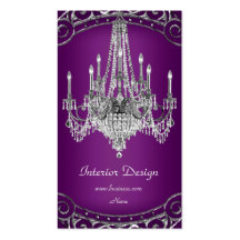 Diseño interior de la lámpara de plata elegante de tarjeta de negocio