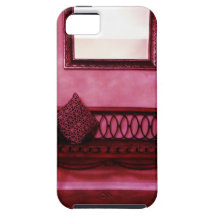 Diseño interior del salón del Settee del espejo el iPhone 5 Case-Mate Cobertura