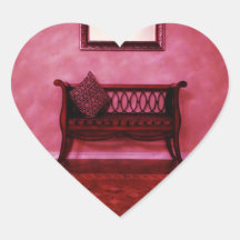 Diseño interior del salón del Settee del espejo el Calcomania Corazon Personalizadas
