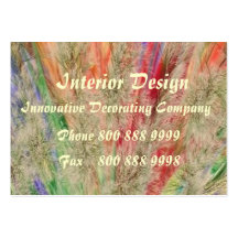 Diseño interior tarjetas de visita