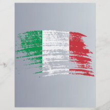 Diseño italiano fresco de la bandera tarjetón