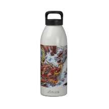 Diseño japonés del tatuaje del dragón botellas de beber