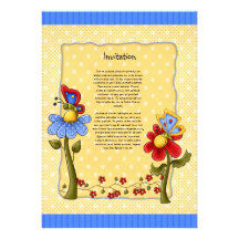 Diseño lindo de la mariposa y de las flores comunicados personales 