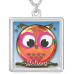 Diseño lindo del búho collar