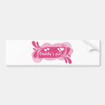 ¡Diseño lindo del chica de Daddy´s! Etiqueta De Parachoque